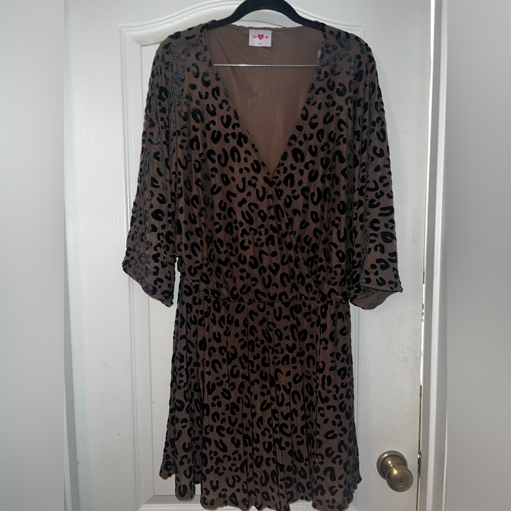 Buddy Love Leopard Mini dress size L
